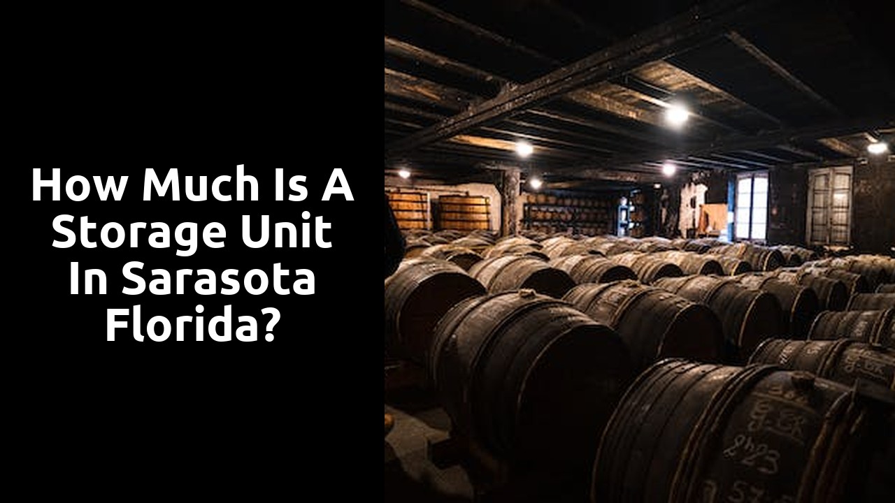 How much is a storage unit in Sarasota Florida?