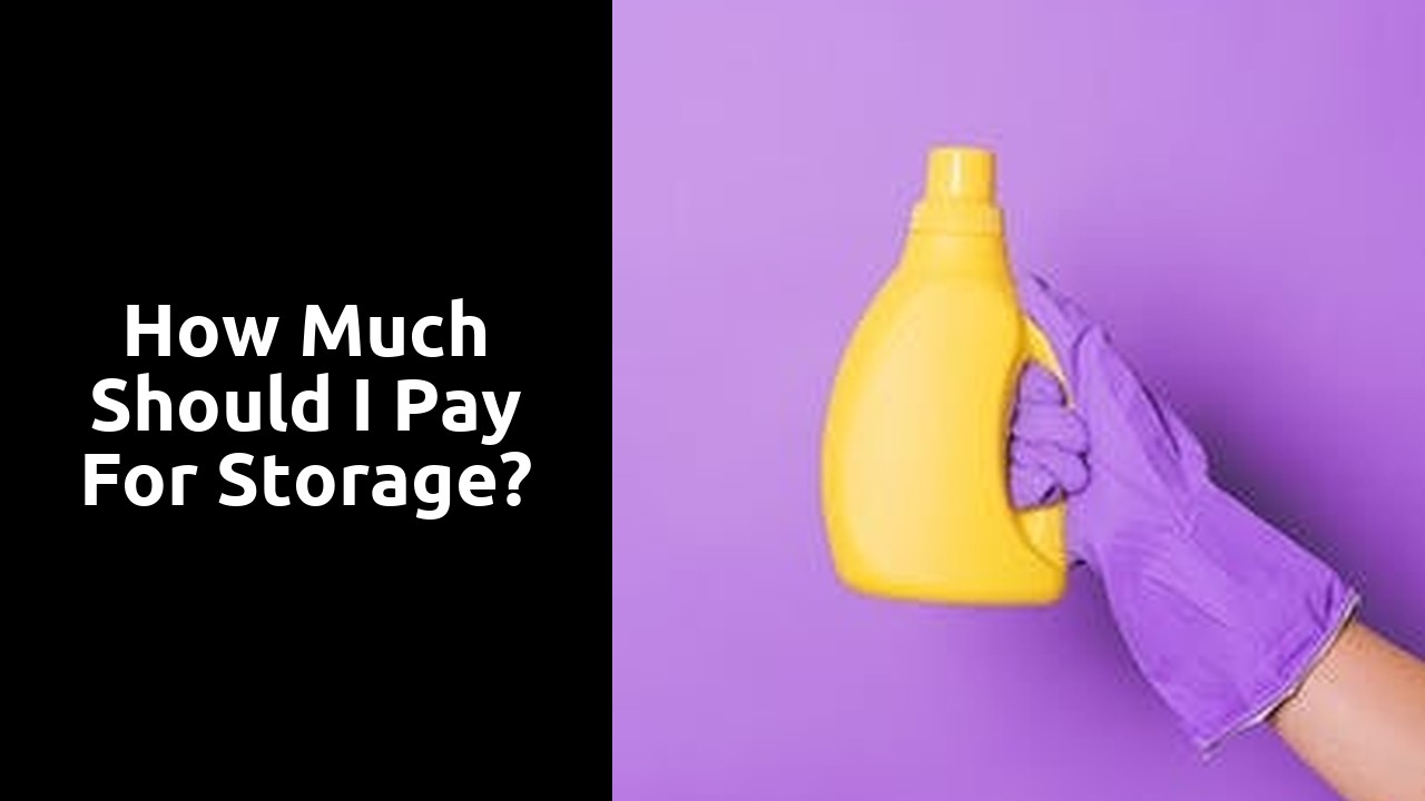 How much should I pay for storage?