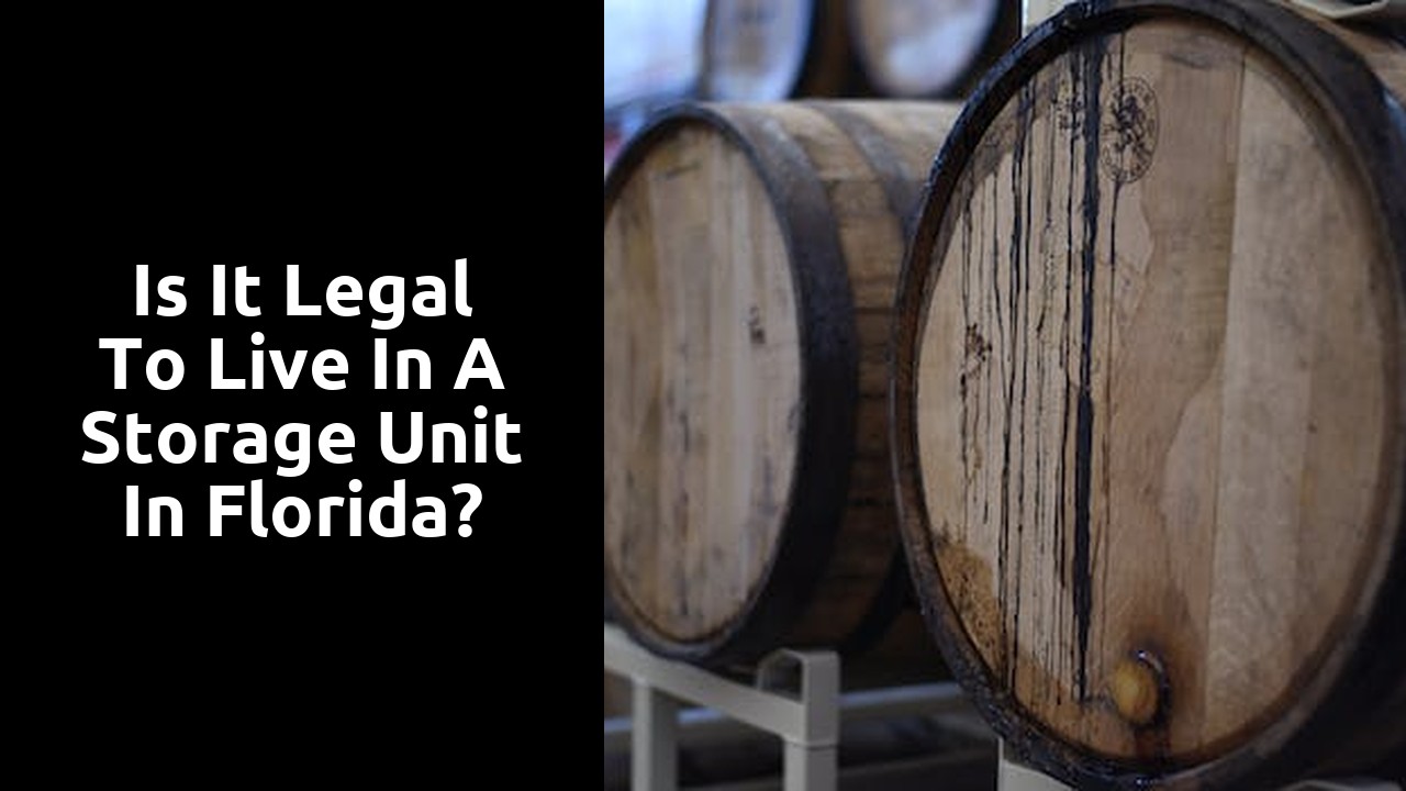 Is it legal to live in a storage unit in Florida?