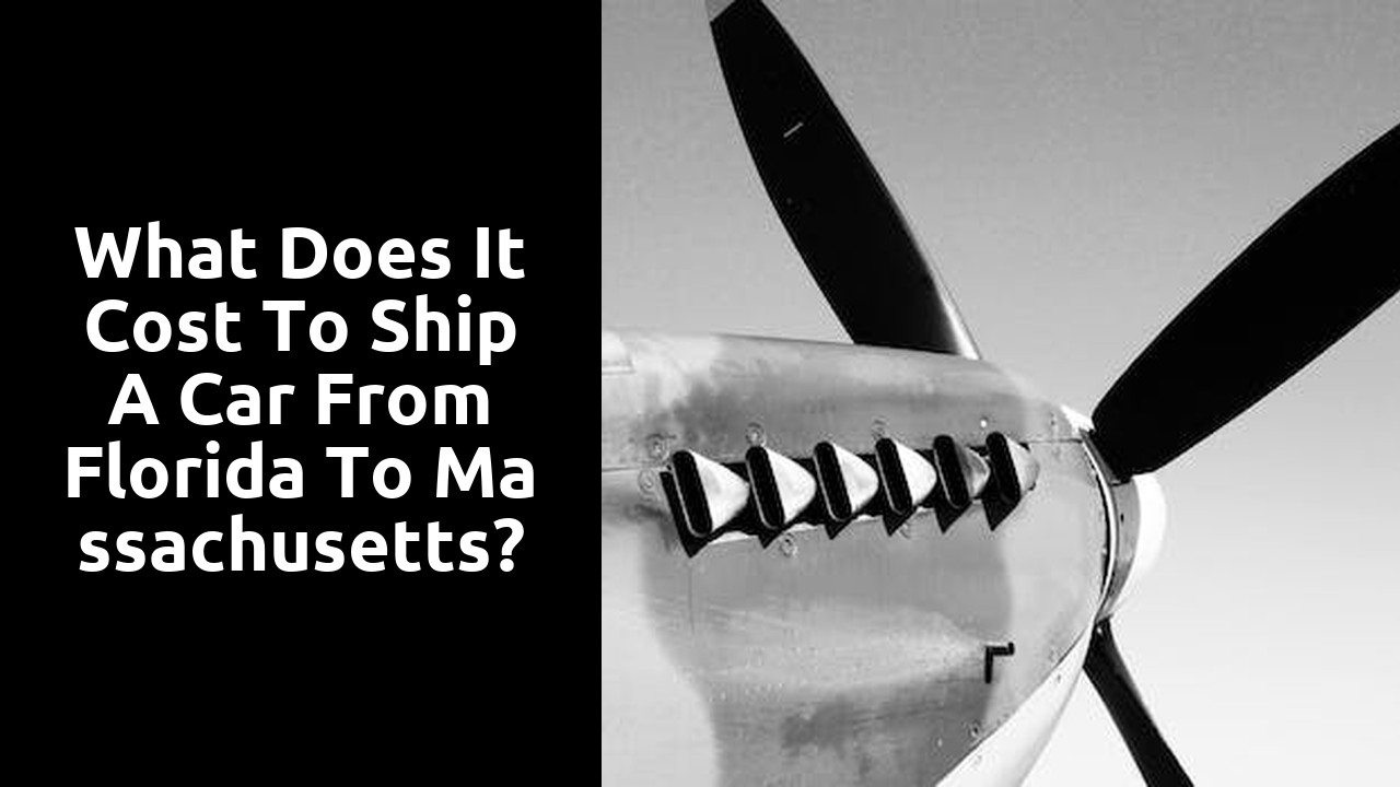 What does it cost to ship a car from Florida to Massachusetts?