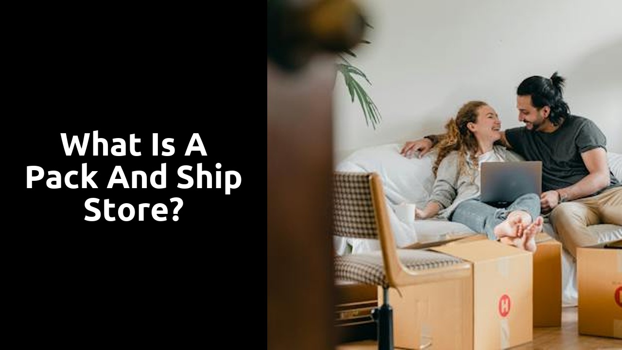 What is a pack and ship store?